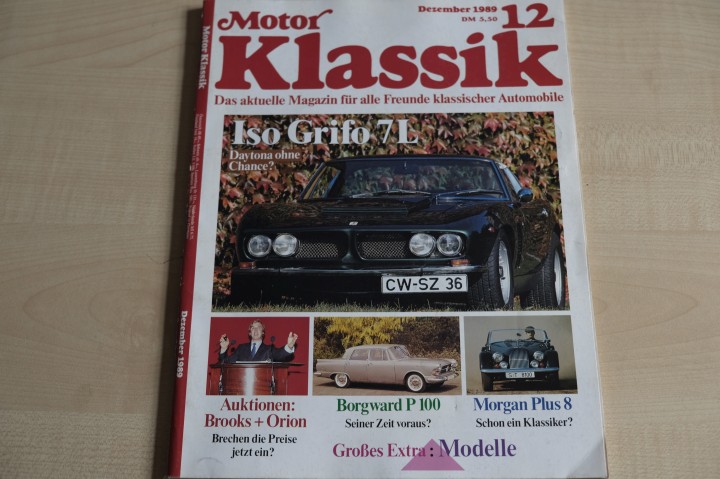 Deckblatt Motor Klassik (12/1989)